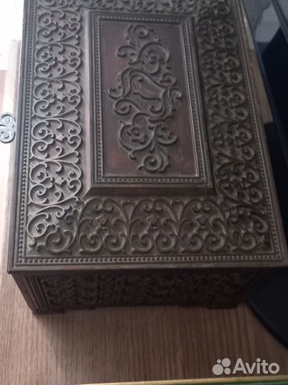 Шкатулка-ларец, сундук, металл СССР