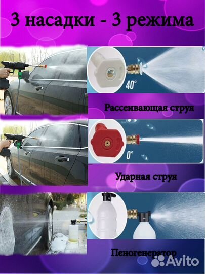 Автомойка аккумуляторная. Новая