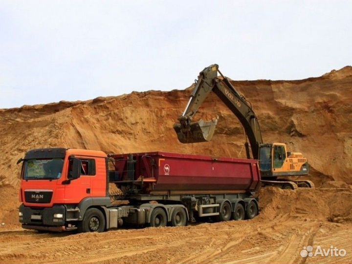 Песок \ Земля природный мелкий от 3кубов