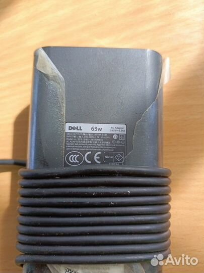 Блок питания Адаптер Зарядка dell 65W