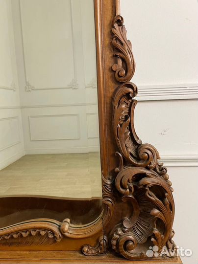 Антикварное напольное зеркало Louis XV