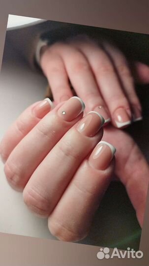 Покрытие ногтей гель лаком,наращивание ногтей