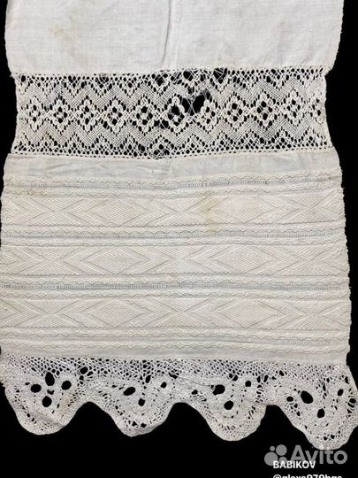 Старинный домотканый рушник Полотенце 19 век