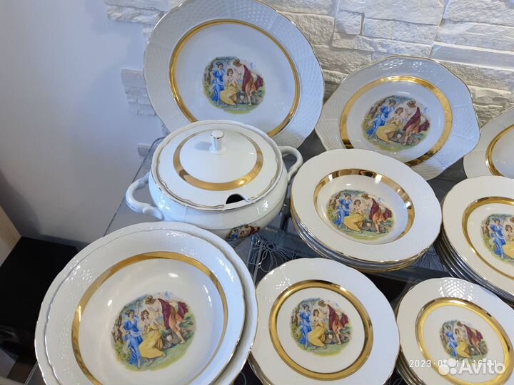 Столовый сервиз на 6 персон (35 шт) Мадонна Чехия