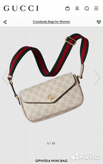 Gucci ophidia сумка кроссбоди оригинал