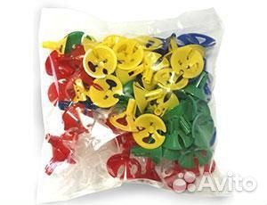 Розетка универсальная цветная ассорти 100 шт/уп