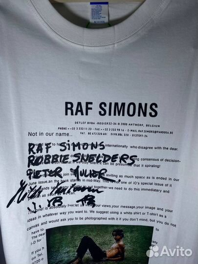 Raf simons футболка