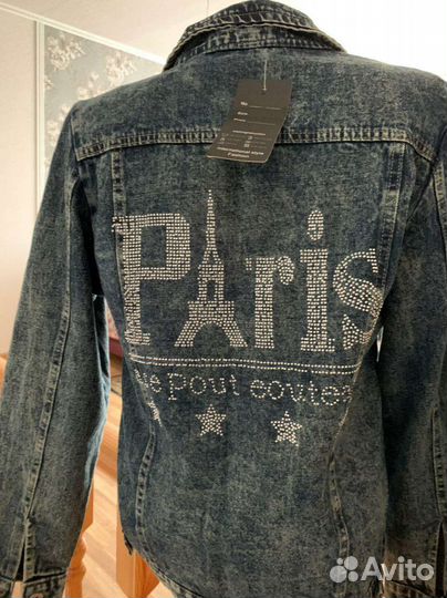Джинсовая куртка женская 46