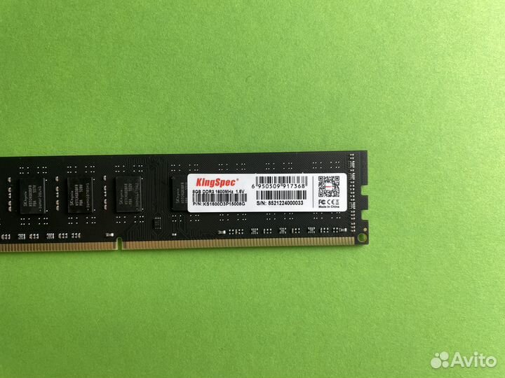 DDR3 8 GB 1600 MHz KingSpec dimm Новая для пк