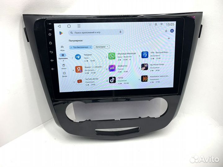 Maгнитола Android на Nissan Qashqai II