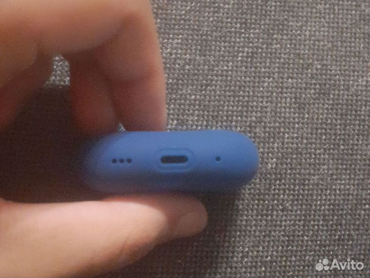 Синий чехол для Airpods Pro 2го поколения