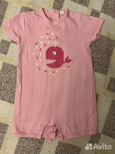 Комплект летних вещей на девочку 74-80 пакетом