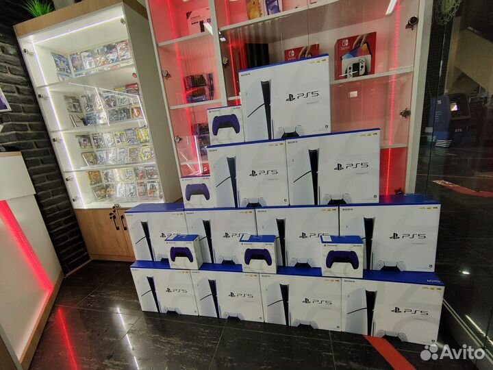 PS5 slim 1tb новая и бу
