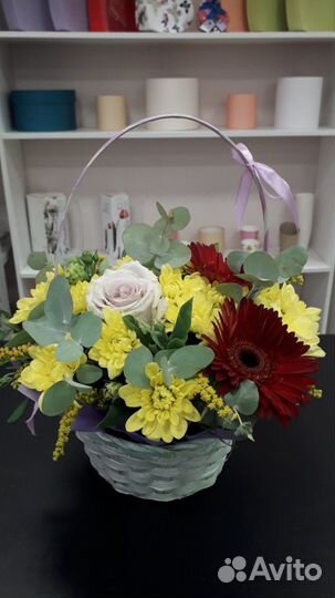 Доставка букетов в коробке(в наличии и под заказ)