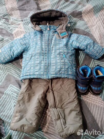 Зимний комбинезон,зимние ботинки