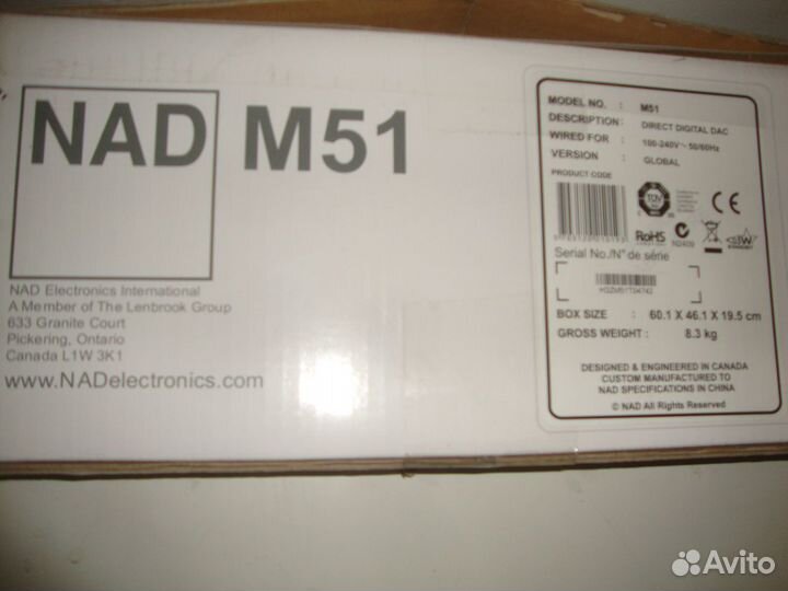 Цап NAD M51 и Polk S60E колонки