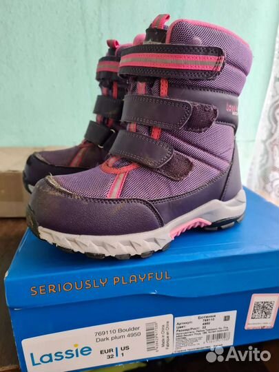 Зимние ботинки для девочки 32 размер