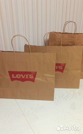 Пакеты фирменные Levi's, HM, Adidas IKEA