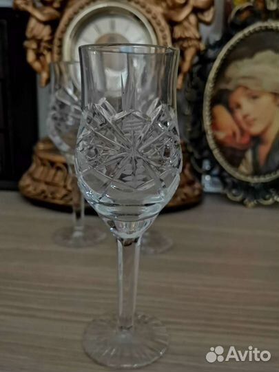 Фужерчики хрустальные. Чехия