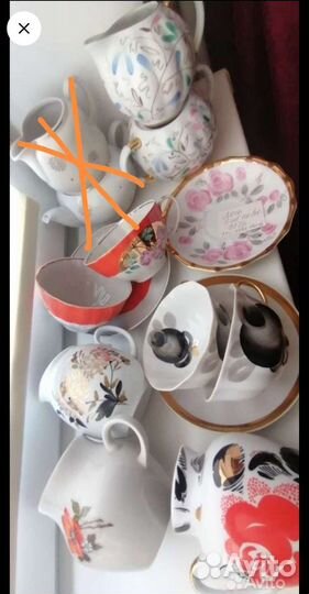 Предметы сервизов дулево лфз вербилки и др