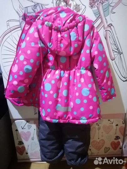 Зимний костюм для девочки 98