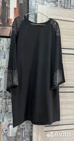 Вечернее платье 48 размер черное