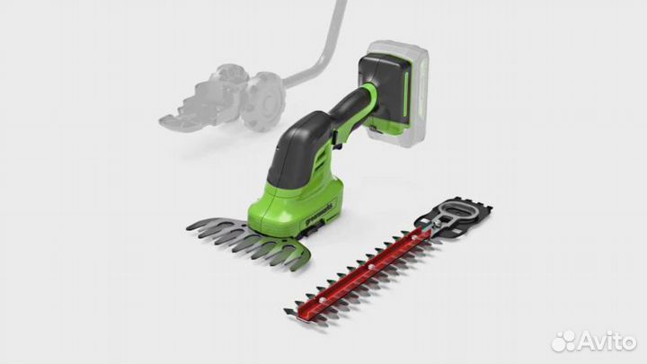 Ножницы-кусторез Greenworks G24SHT, без АКБ