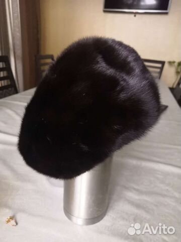 Норковый мягкий берет