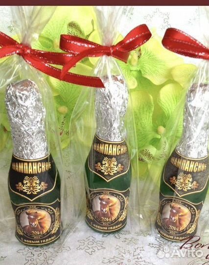 Силиконовая форма для мыла Бутылка Шампанского