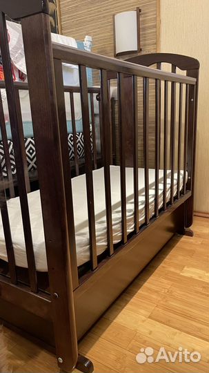 Детская кроватка Люлька Можга Красная звезда Агата