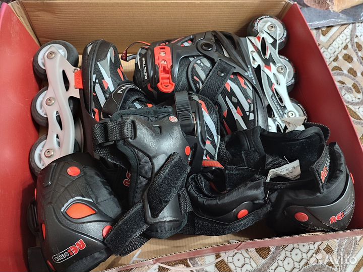 Роликовые коньки детские раздвижные