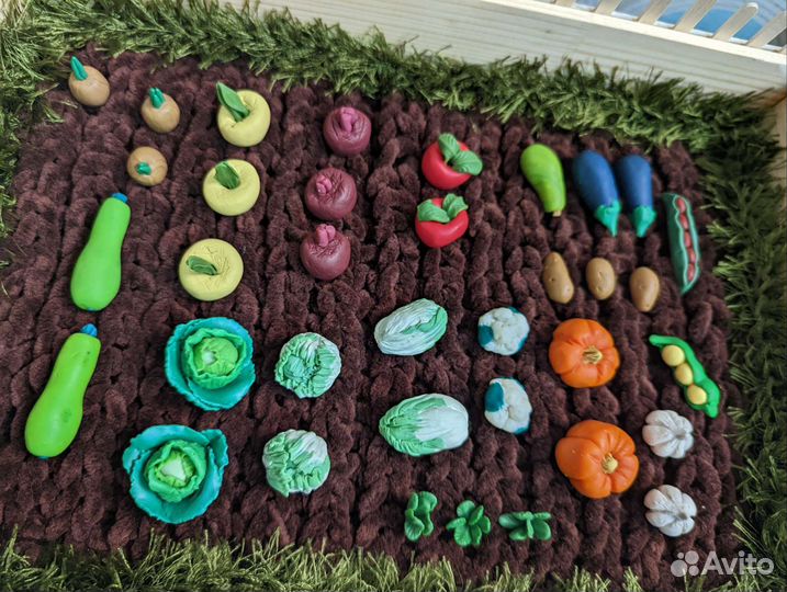 Овощи из полимерной глины