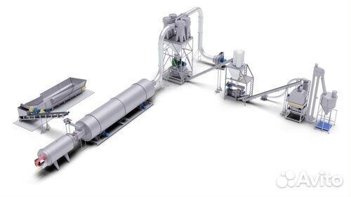 Линия гранулирования соломы 7000 кг/час