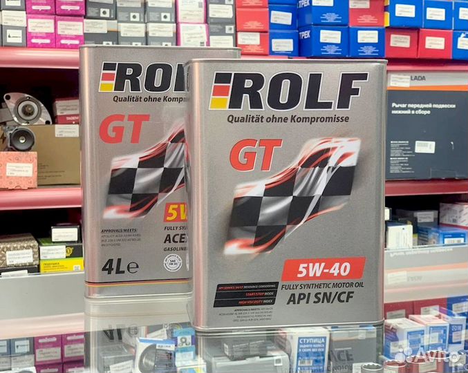Масло моторное rolf GT 5W-40 API SN/CF 4л