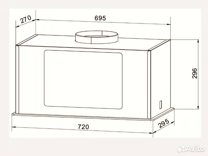 Вытяжка Weissgauff Aura 1200-72 Sensor Remote BL