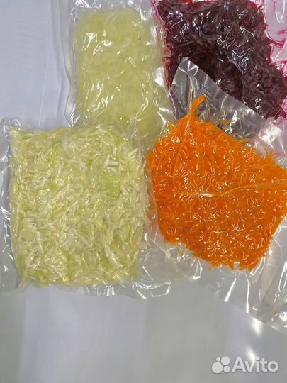 Овощи очищенные в вакуумной упаковке