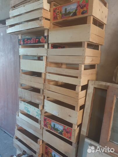 Ящики пластмассовые, деревянные и картонные