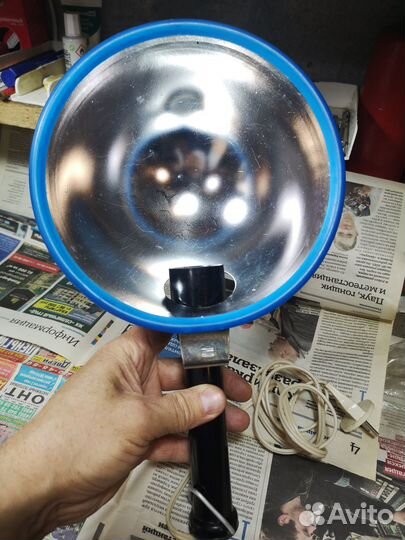 Синяя лампа для прогревания