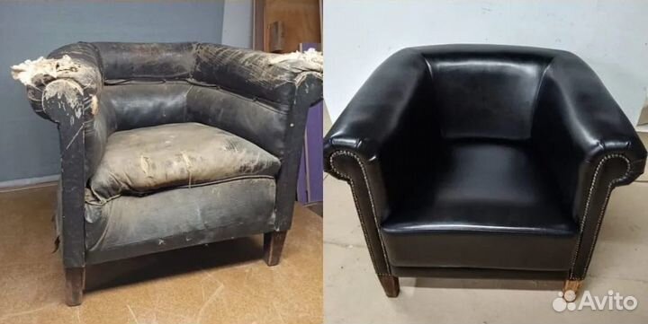 Перетяжка и ремонт мягкой мебели