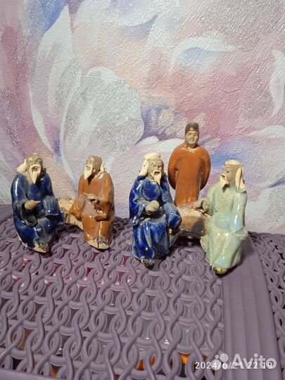 Статуэтки миниатюры мудрецов Китай