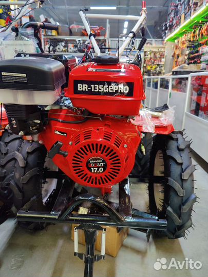 Мотоблок brait 135 GE PRO 17 л.с. Скорости 3/1