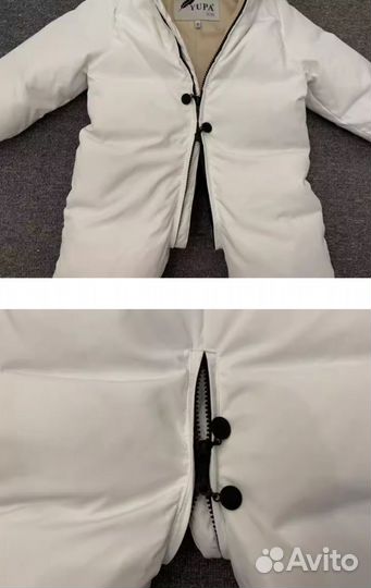 Комбинезон зимний унисекс с меховым воротником