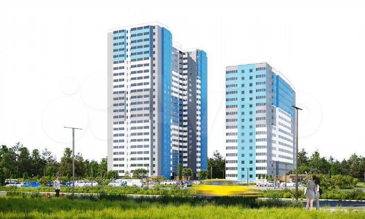 2-к. квартира, 53,8 м², 12/25 эт.