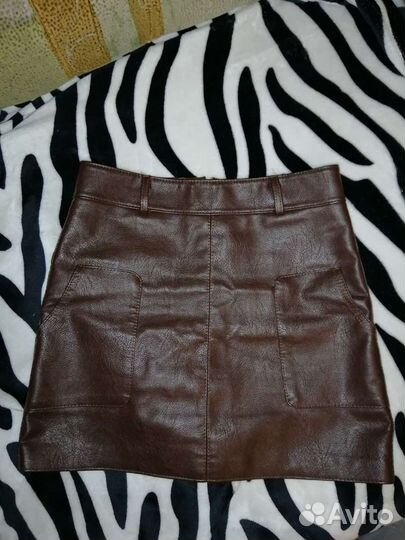 Кожаная юбка