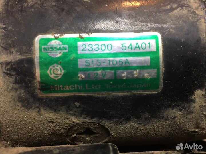 Стартер на nissan sunny