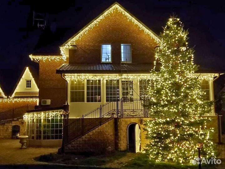 Фасадное освещение/подсветка фасада Украшение дома