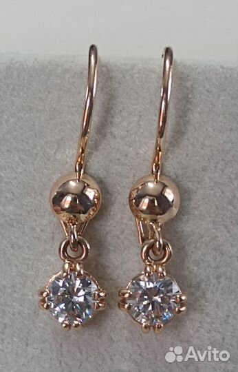 Золотые серьги СССР 583