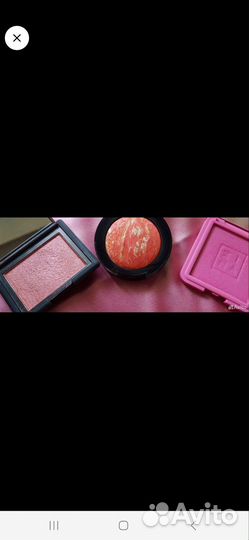 Румяна 3шт и тени 2 палетки