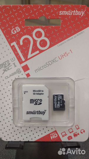 Карта памяти MicroSD 128гб 10 класс