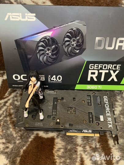 Asus RTX 3060ti 8gb Dual OC LHR Идеал